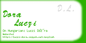 dora luczi business card